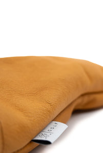 Tärnsjö Flat leather cover - calvados