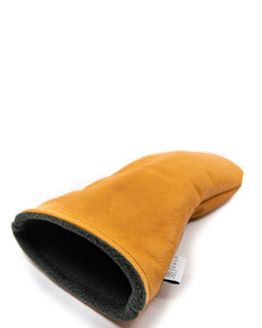 Tärnsjö Flat leather cover - calvados